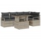 Sonata H Градински Софа Комплект 6 pcs Светлосиво 100 x 55 x 73 см