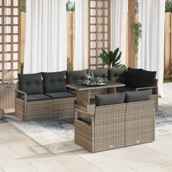 Sonata H Градински Софа Комплект 9 pcs Сив 100 x 55 x 73 см - Canapele și bănci de grădină