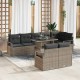 Sonata H Градински Софа Комплект 9 pcs Сив 100 x 55 x 73 см