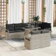 Sonata H Градински Софа Комплект 9 pcs Светлосиво 100 x 55 x 73 см
