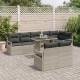 Sonata H Градински Софа Комплект 9 pcs Светлосиво 100 x 55 x 73 см