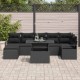Sonata H Градински Софа Комплект с възглавница 8 pcs Черно