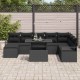Sonata H Градински Софа Комплект с възглавница 9 pcs Черно