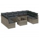 Sonata H Градински Софа Комплект 10 pcs Сив 100 x 55 x 73 см