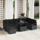 Sonata H Градински Софа Комплект 10 pcs Черно 100 x 55 x 73 см