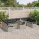 Sonata H Градински Софа Комплект 11 pcs Светлосиво 100 x 55 x 73 см