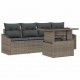 Sonata H Градински Софа Комплект 5 pcs Сив 100 x 55 x 73 см