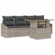 Sonata H Градински Софа Комплект 5 pcs Светлосиво 100 x 55 x 73 см
