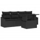 Sonata H Градински Софа Комплект 5 pcs Черно 100 x 55 x 73 см