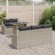 Sonata H Градински Софа Комплект 6 pcs Светлосиво 100 x 55 x 73 см