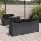 Sonata H Градински Софа Комплект 6 pcs Черно 100 x 55 x 73 см