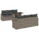 Sonata H Градински Софа Комплект 7 pcs Сив 100 x 55 x 73 см
