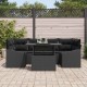Sonata H Градински Софа Комплект 7 pcs Черно 100 x 55 x 73 см