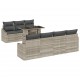 Sonata H Градински Софа Комплект 8 pcs Светлосиво 100 x 55 x 73 см