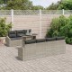 Sonata H Градински Софа Комплект 8 pcs Светлосиво 100 x 55 x 73 см