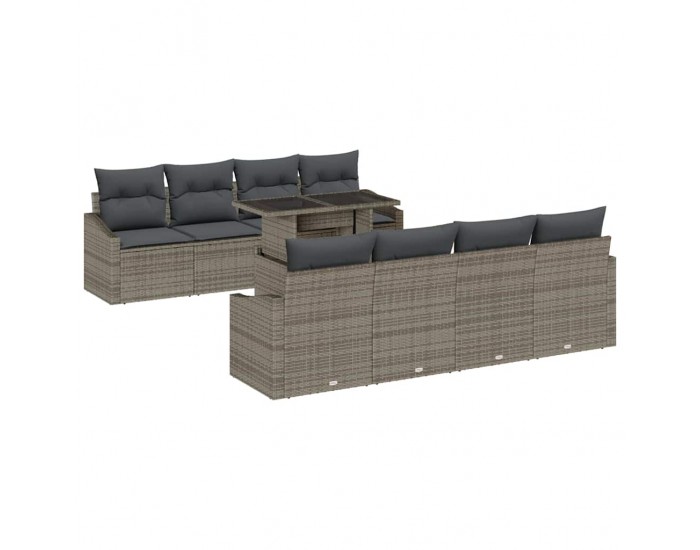 Sonata H Градински Софа Комплект 7 pcs Сив 100 x 55 x 73 см