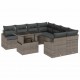 Sonata H Градински Софа Комплект 9 pcs Сив 100 x 55 x 73 см