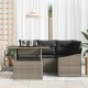 Sonata H Градински Софа Комплект 5 pcs Сив 100 x 55 x 73 см
