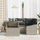 Sonata H Градински Софа Комплект 5 pcs Светлосиво 100 x 55 x 73 см
