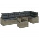 Sonata H Градински Софа Комплект 7 pcs Сив 100 x 55 x 73 см
