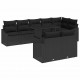 Sonata H Градински Софа Комплект 9 pcs Черно 100 x 55 x 73 см