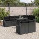 Sonata H Градински Софа Комплект 9 pcs Черно 100 x 55 x 73 см