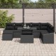 Sonata H Градински Софа Комплект с възглавница 9 pcs Черно
