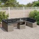Sonata H Градински Софа Комплект 11 pcs Сив 100 x 55 x 73 см