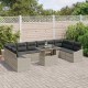 Sonata H Градински Софа Комплект 11 pcs Светлосиво 100 x 55 x 73 см