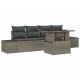 Sonata H Градински Софа Комплект 5 pcs Сив 100 x 55 x 73 см