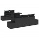 Sonata H Градински Софа Комплект 6 pcs Черно 100 x 55 x 73 см