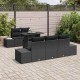 Sonata H Градински Софа Комплект 6 pcs Черно 100 x 55 x 73 см