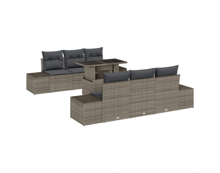 Sonata H Градински Софа Комплект 7 pcs Сив 100 х 55 х 73 см