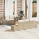 Sonata H Градински Софа Комплект 7 pcs бежово и кремаво 100 х 55 х 73 см