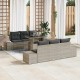 Sonata Set de canapea 7 buc. Gri deschis poliratan