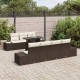 Sonata H Градински Софа Комплект 8 pcs Кафяво и кремаво 100 х 55 х 73 см