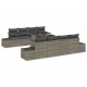Sonata H Градински Софа Комплект 7 pcs Сив 100 x 55 x 73 см
