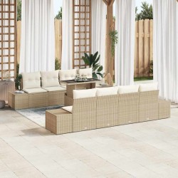 Sonata H Градински Софа Комплект 7 pcs бежово и кремаво 100 x 55 x 73 см - Canapele și bănci de grădină