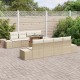 Sonata H Градински Софа Комплект 7 pcs бежово и кремаво 100 x 55 x 73 см