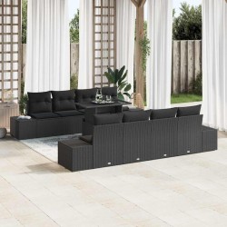 Sonata H Градински Софа Комплект 7 pcs Черно 100 x 55 x 73 см - Canapele și bănci de grădină