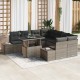 Sonata H Градински Софа Комплект 9 pcs Сив 100 x 55 x 73 см