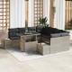 Sonata H Градински Софа Комплект 9 pcs Светлосиво 100 x 55 x 73 см