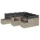 Sonata H Градински Софа Комплект 9 pcs Светлосиво 100 x 55 x 73 см