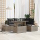 Sonata H Градински Софа Комплект 5 pcs Сив 100 x 55 x 73 см