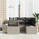 Sonata H Градински Софа Комплект 5 pcs Светлосиво 100 x 55 x 73 см