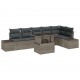 Sonata H Градински Софа Комплект 7 pcs Сив 100 x 55 x 73 см