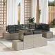 Sonata H Градински Софа Комплект 9 pcs Светлосиво 100 x 55 x 73 см