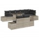 Sonata H Градински Софа Комплект 9 pcs Светлосиво 100 x 55 x 73 см