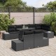 Sonata H Градински Софа Комплект 9 pcs Черно 100 x 55 x 73 см