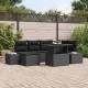 Sonata H Градински Софа Комплект с възглавница 7 pcs Черно